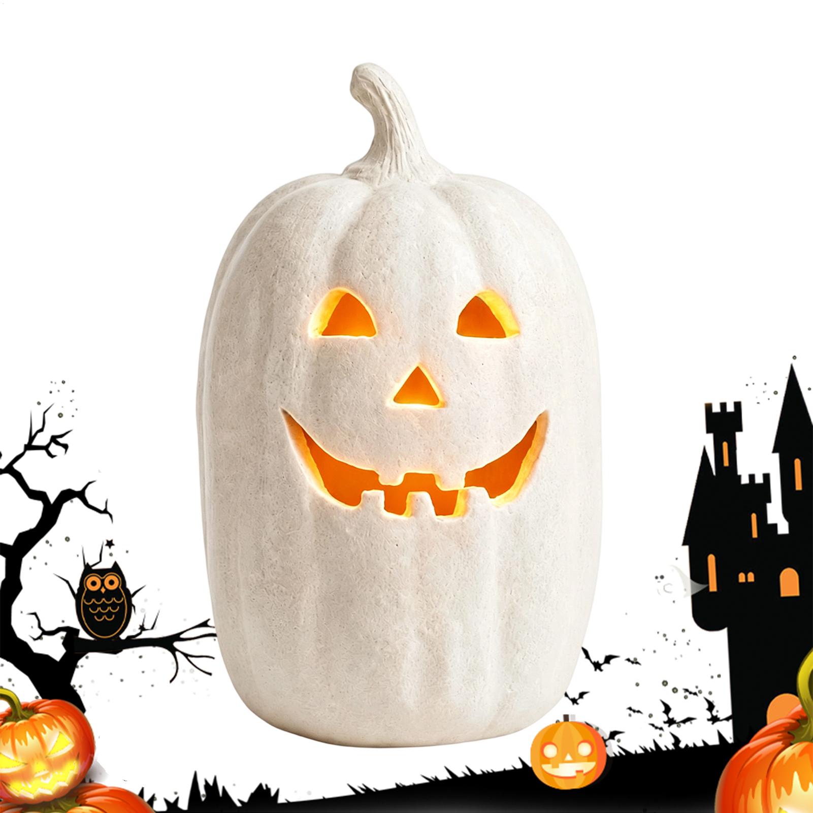 Pumpkin Lantern Halloween - Spookachtige pompoenlantaarns, handgemaakte harslantaarn als middelpunt,