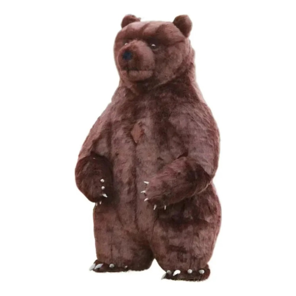 Halloween Costume Adult - Opblaasbaar bruin beer mascottekostuum voor volwassenen,