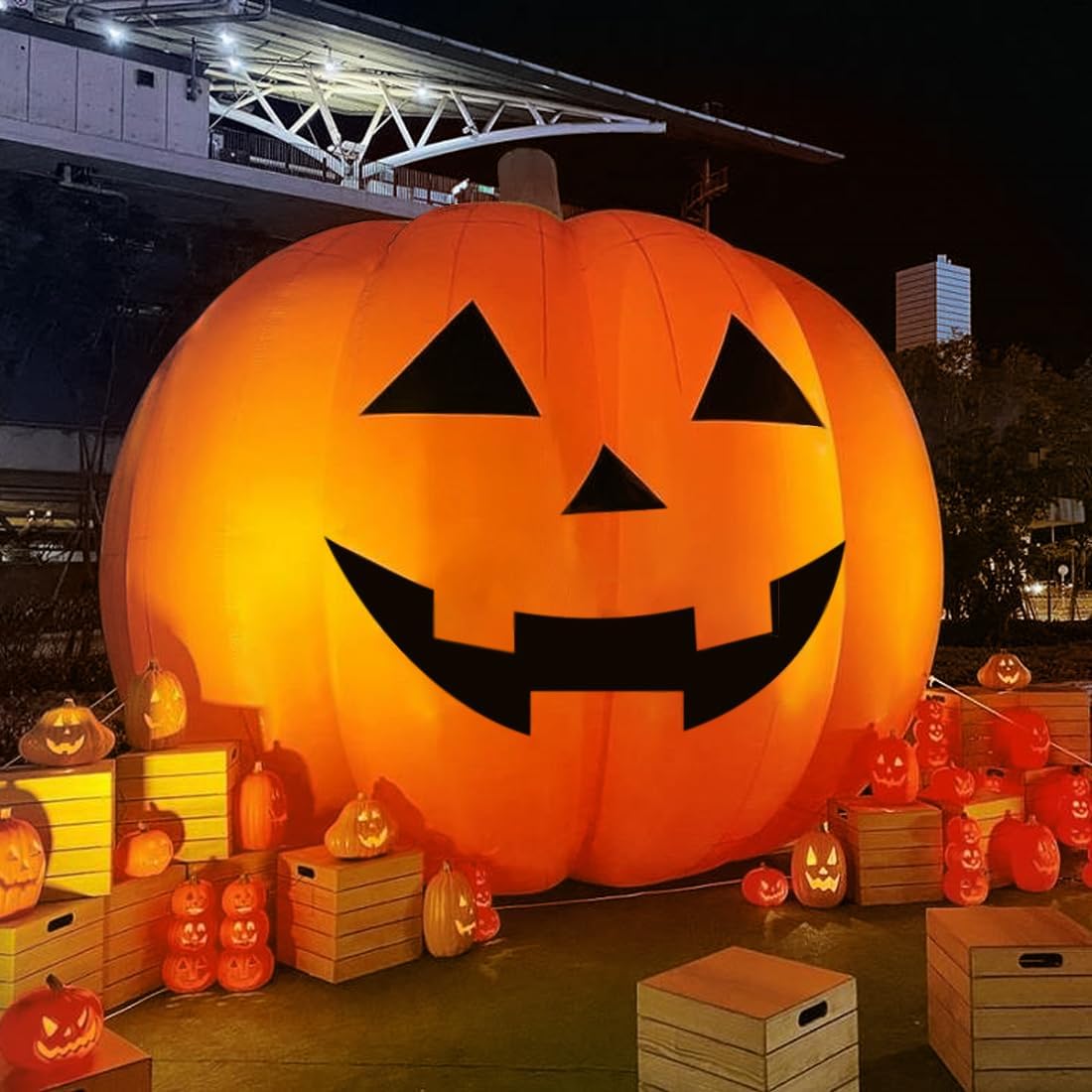 Halloween Pumpkin Decor Led - Reuze 10ft Halloween opblaasbare pompoendecoraties, waterdicht,