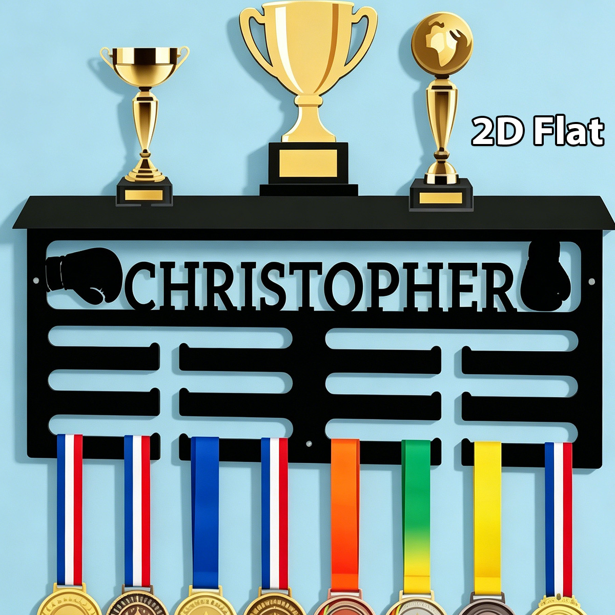 Halloween Party Supplies - 1Pc Custom bokshandschoenen Metalen Medaille Houder