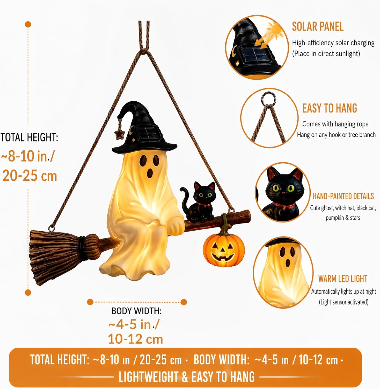 Solar Ghost Kroonluchter Hallo - Pumpkin Lantern Halloween recensie en prijs