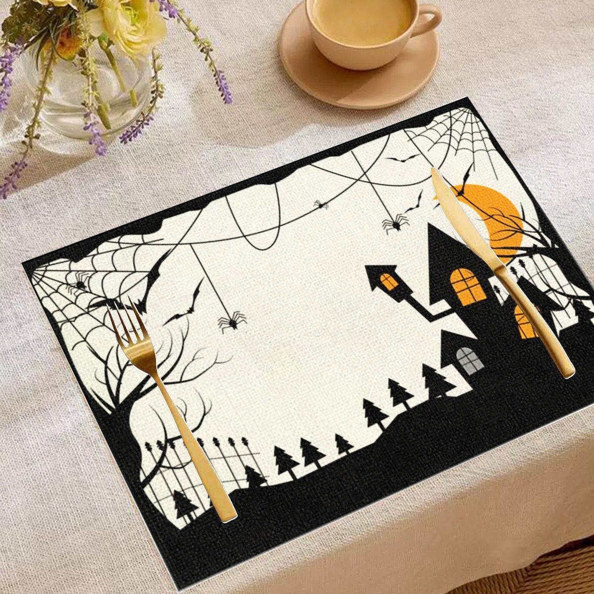 VIKAMA Zwart Wit Spookhuis Hal - Spider Web Halloween Decoration recensie en prijs