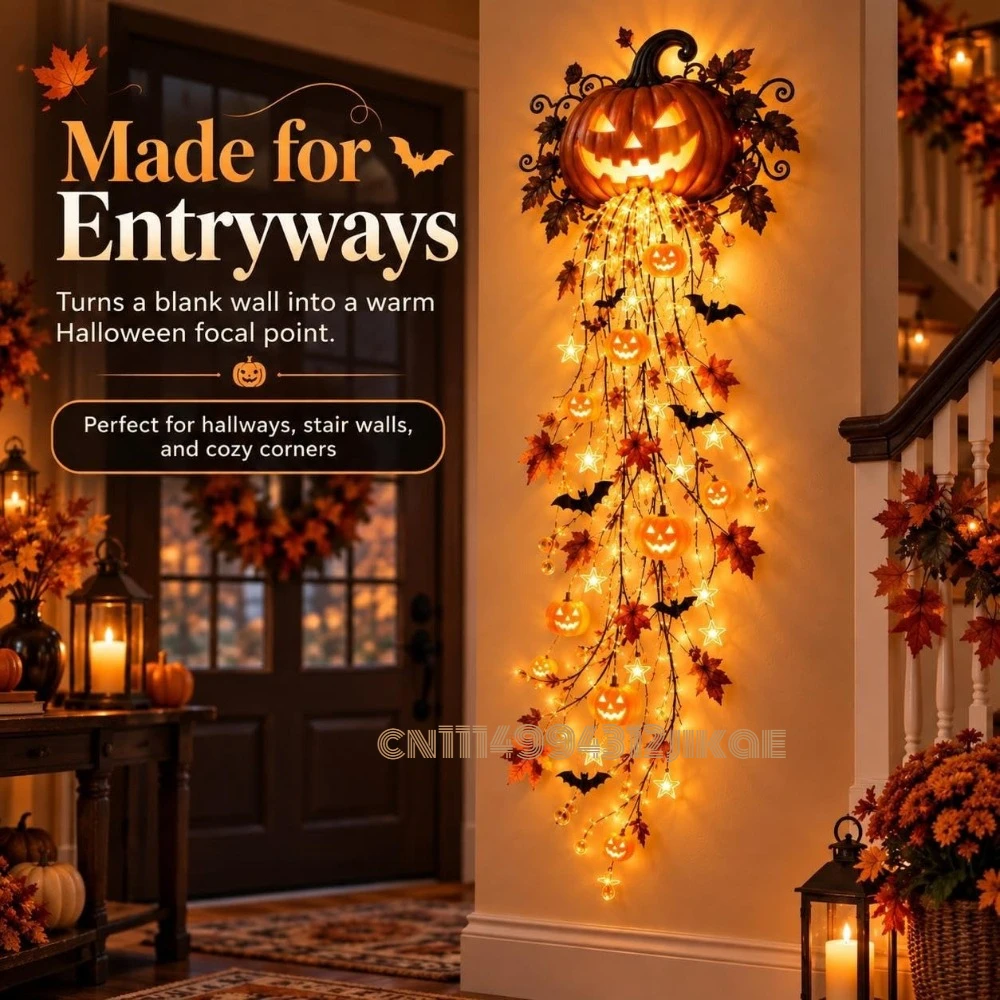 Elegante Halloween-wandlampenc - Halloween Led String Lights Orange recensie en prijs