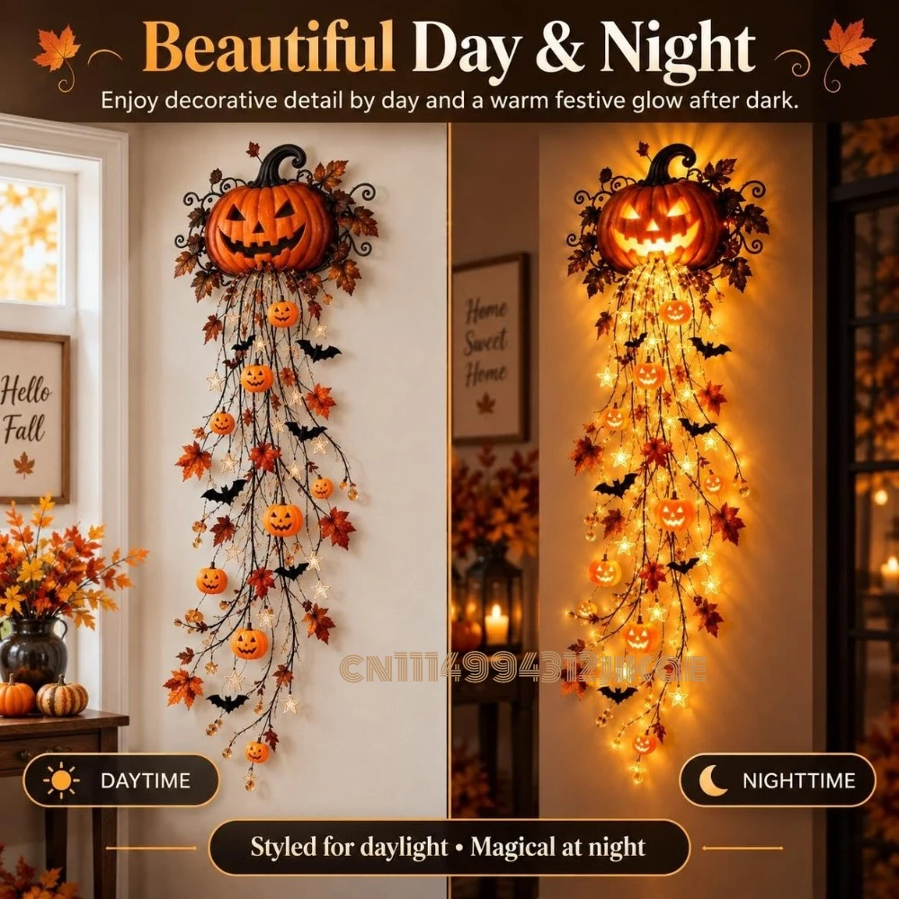 Elegante Halloween-wandlampenc - Halloween Led String Lights Orange recensie en prijs