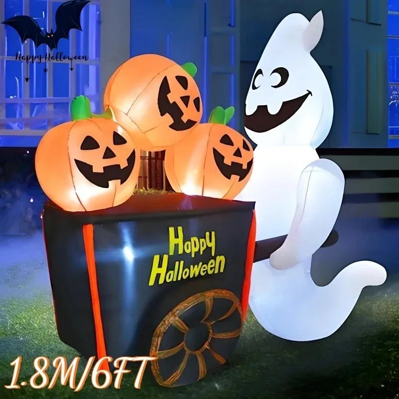 6FT Halloween Outdoor Vakantie - Halloween Pumpkin Decor Led recensie en prijs