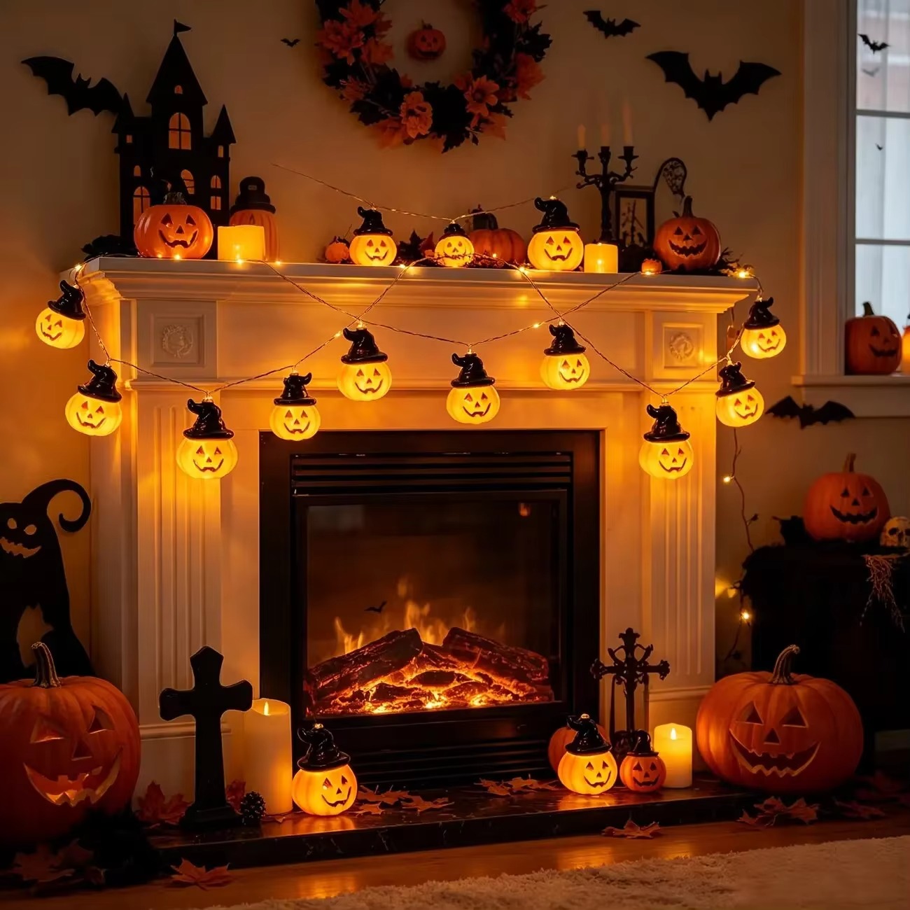 Heksenhoed Pompoen Fee Lichtsl - Halloween Led String Lights Orange recensie en prijs