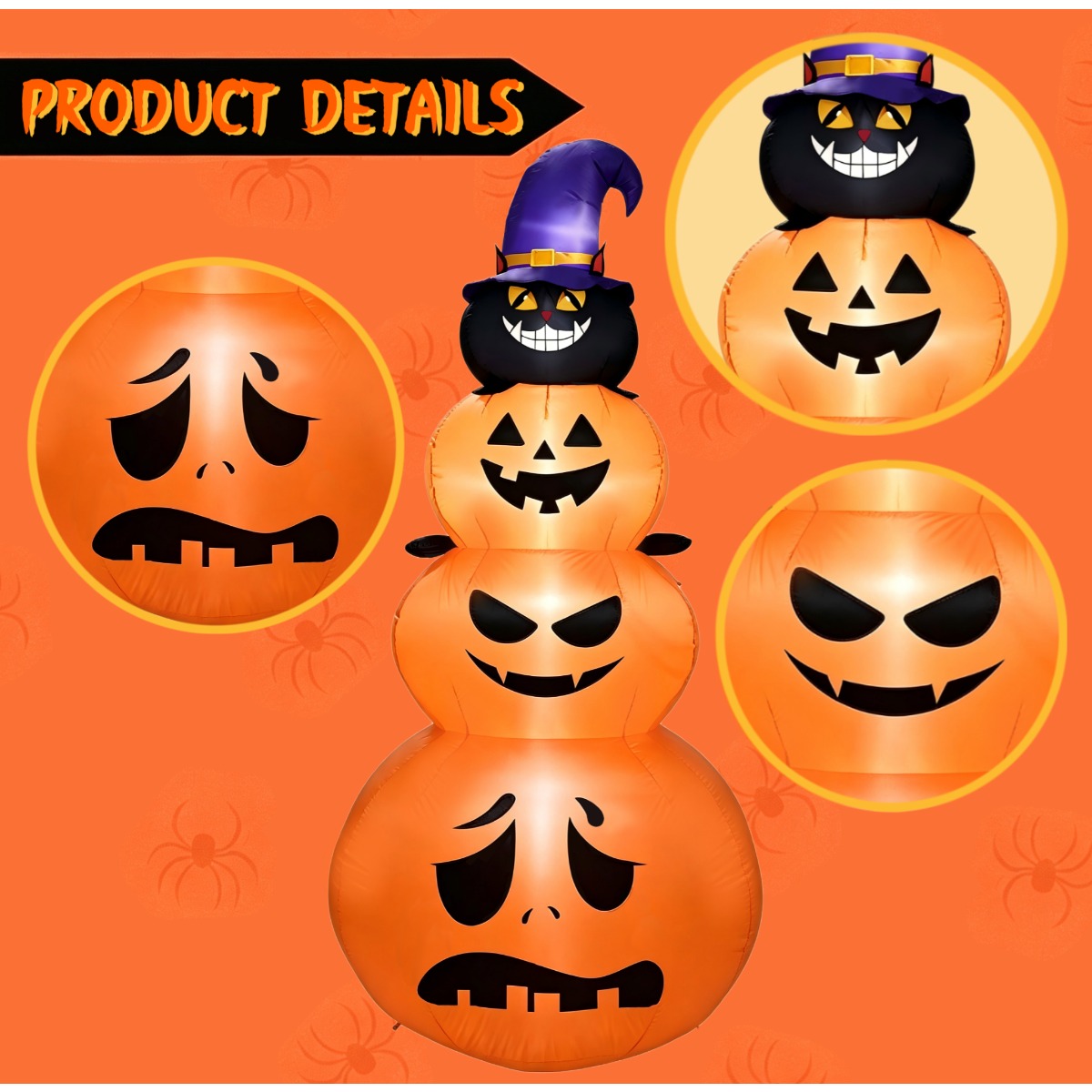 Buitenfeestdecoraties Hallowee - Halloween Pumpkin Decor Led recensie en prijs