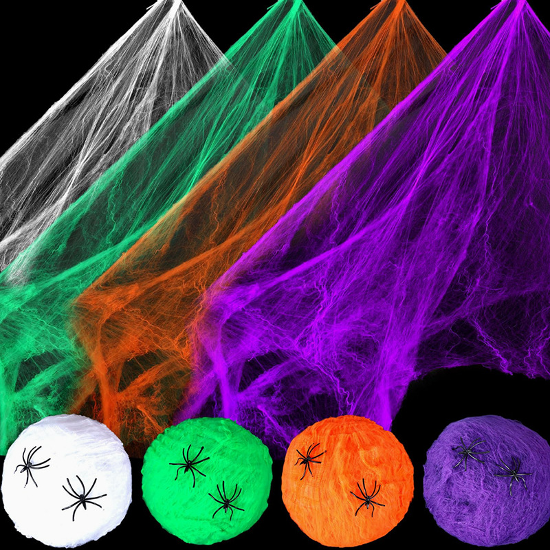 Halloween-decoratie: witte spi - Spider Web Halloween Decoration recensie en prijs