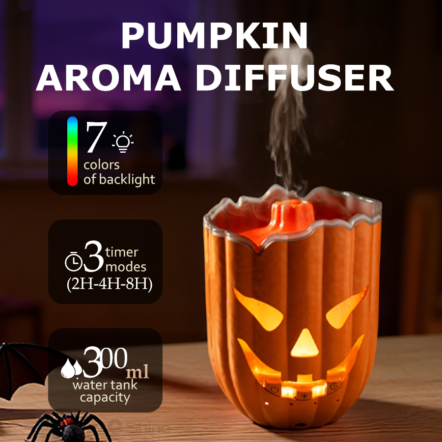 Pompoenluchtbevochtiger, 7 kle - Halloween Pumpkin Decor Led recensie en prijs